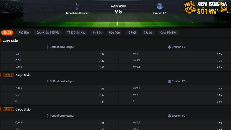 Tottenham vs Everton
